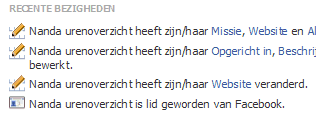 Nanda op Facebook