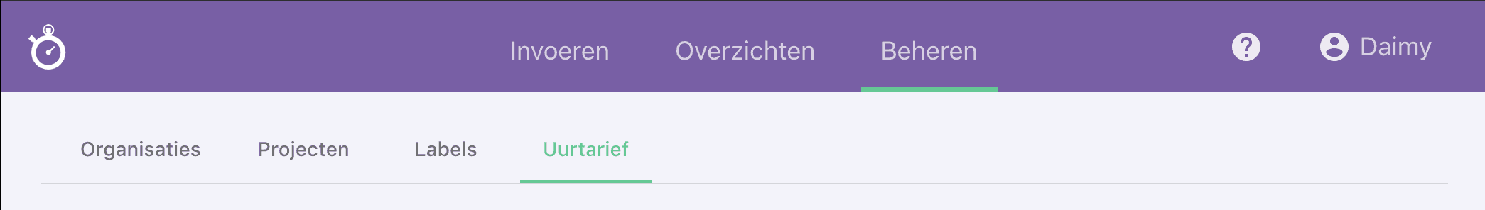 Nanda urenoverzicht - verschillende uurtarieven - hoe werkt het Nanda urenoverzicht - verschillende uurtarieven - hoe werkt het